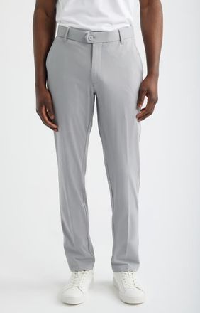 Scott Barber Sono Flat Front Stretch Chinos in Silver at Nordstrom, Size 32