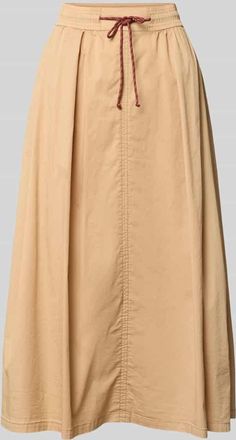 Mos Mosh Midirock mit Eingrifftaschen Modell Adine Tivo in Beige, Gr&ouml;&szlig;e XL
