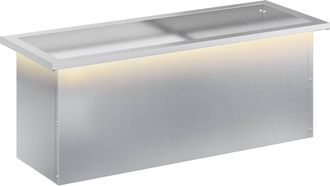 vidaXL Jardinera Para Jard&iacute;n Con Luces Led Plateado 30 X 80 X 30 Cm Vidaxl