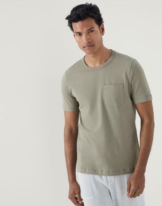 Brunello Cucinelli Green Cotton Mens T-Shirt