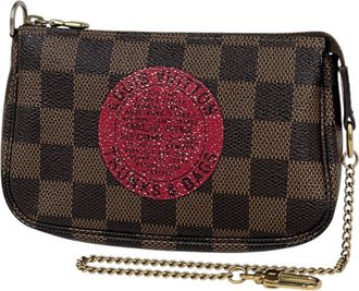 Louis Vuitton Brown Damier Canvas Pochette Pouch (Pre-Owned)
