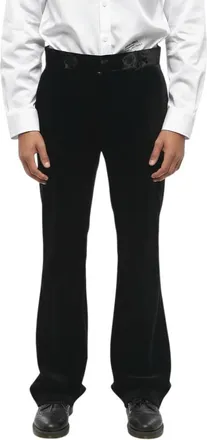 Dsquared2 Black Flat Front Pants