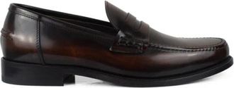 Alberto Loafers - Heren - Loafers - Bruin - 39 EU - Leer - Schoenen