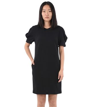 Stella McCartney Black Round Neck Knee Length Dress