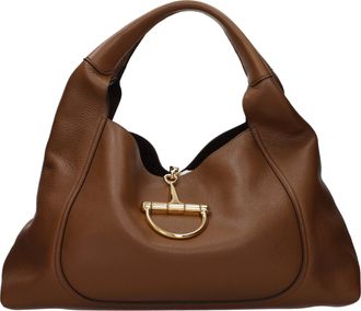 Gucci Donnas Borse a tracolla in pelle marrone