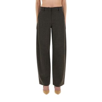 Moschino Straight Broeken - Dames - Broeken - Bruin - Maat: S