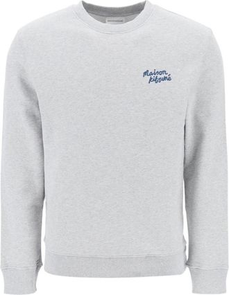 Maison Kitsun&eacute; Hoodie - Heren - Sweatshirts - Grijs - M - Katoen - Hoodies & sweatvesten