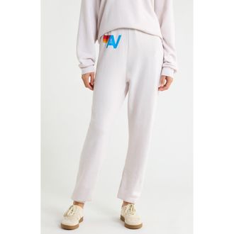 Aviator Nation AV Sweatpants in Dove Grey at Nordstrom, Size Large