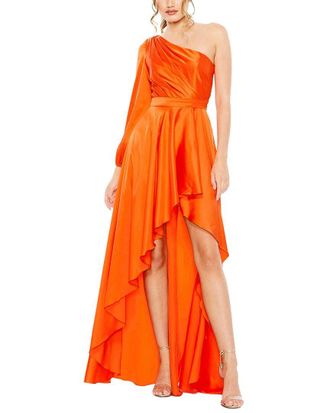 Mac Duggal High Low One Shoulder Flowy Gown