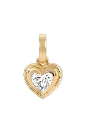 Adina Reyter 14K Gold Groovy Lab Grown Diamond Heart Pendant in Yellow Gold at Nordstrom