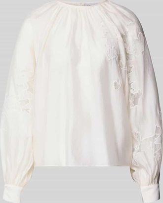 Copenhagen Muse Langarmbluse aus Lyocell-Mix Modell MOLLY in Offwhite, Gr&ouml;&szlig;e XL