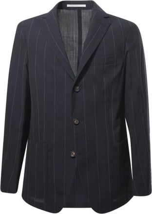 Eleventy Single-breasted pak - Heren - Blazers - Blauw - XL - Wol - Jassen