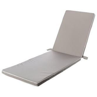 LOLAhome Coj&iacute;n de tumbona para exterior gris