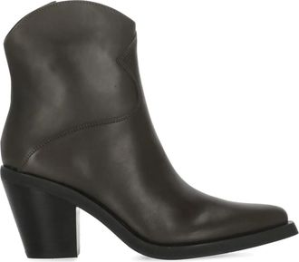 Ash Stivali Judy con zip 85mm - Marrone