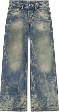 Acne Studios Washed Relaxed Straight-leg Jeans - Mid Blu - 36 (W36 / XL)