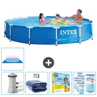 Intex Piscina Con Estructura Redonda - 366x76 Cm - 8-piezas Scb22