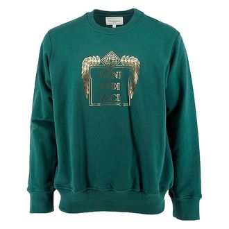 Casablanca Mens Veni Vidi Vici Embroidered Sweatshirt - Plus In Green