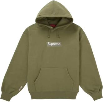 SUPREME Box Logo Hooded Sweatshirt - male - Supreme - Kids Sweatshirts - Green - XL - Kids