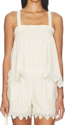 bobi Malaga Tank Top In Soft White