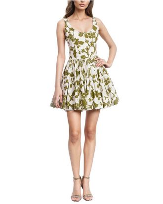 Badgley Mischka Floral Tank Dress
