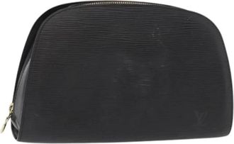 Louis Vuitton Pre-owned Clutches, female, Black, Size: ONE SIZE Pre-owned Vintage Leather Clutch
