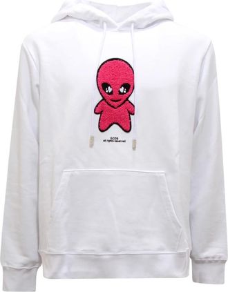 GCDS Hoodies - Heren - Hoodies - Wit - S - Hoodies & sweatvesten