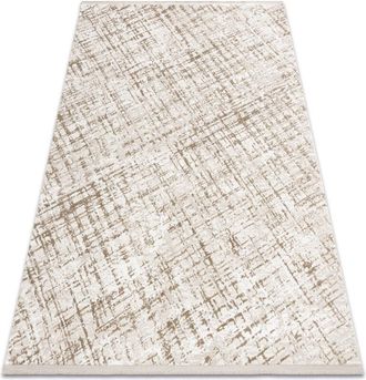 RugsX Rugsx - Alfombra Moderna Duke 51550 Beige / Crema - Conducci&oacute;n, Estructurada, Muy Suave, Flecos Beige 200x290 Cm
