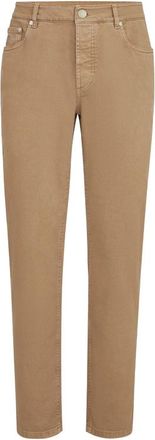 Brunello Cucinelli Garment-dyed Comfort Lightweight Denim Traditional Fit Five-pocket Trousers