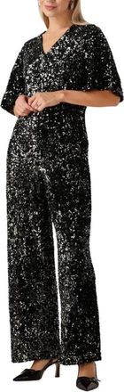Y.A.S Yaselle 2/4 Pailletten Jumpsuit - Dames - Jumpsuits - Zwart - XS - Pailletten - Jumpsuits & Playsuits