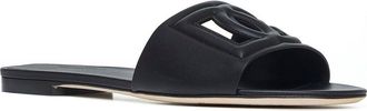 Dolce & Gabbana Womens Slides Calfskin Black Sandal