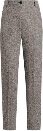 Dolce & Gabbana Slim-Fit Grey Wool Trousers