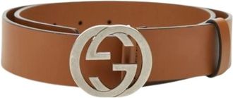 Gucci Pre-owned Vintage Riem - Heren - Vintage Accessoires - Bruin - ONE Size - Leer - Vintage