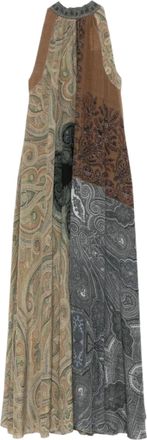 Pierre-Louis Mascia Maxi Dress With Paisley And Floral Patchwork Design