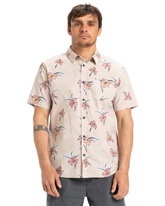 Quiksilver Kurzarmhemd QUIKSILVER Apero Classic, Herren, Gr. XS, US-Gr&ouml;ssen, wind chime backyards, Obermaterial: 100% Walkfrottier;, Hemden Kurzarmhemd