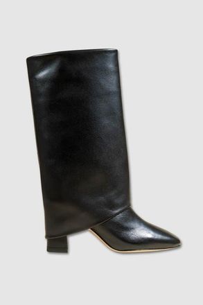 Mi-Mai Noumea Mid Calf Turn Up Boot in Black at Nordstrom, Size 10
