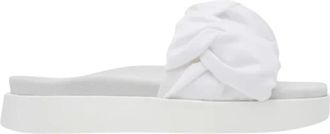 INUIKII Schoenen, Dames, Wit, 37 EU, Fjord Flower Sandalen