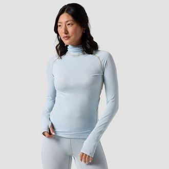 Backcountry Pines Microgrid Ultra-Lt Baselayer Balaclava Top - Womens in Skyride at Nordstrom, Size X-Small
