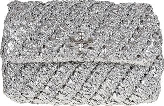 Tory Burch Kira Woven Small Convertible Shoulder Bag