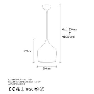 GreenIce Lampadario Lampada da soffitto Lampada a sospensione Soggiorno