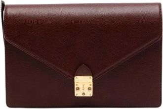 Saint Laurent Pre-owned Clutches, female, Red, Size: ONE SIZE Pre-owned Vintage Clutch