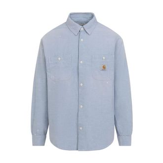 Carhartt Work in Progress Carhartt Wip, Casual Shirts, male, Blue, Size: 2XL L/S Painter Shirt