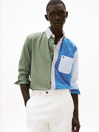 Tommy Hilfiger TH Flex Colour-Blocked Relaxed Fit Shirt