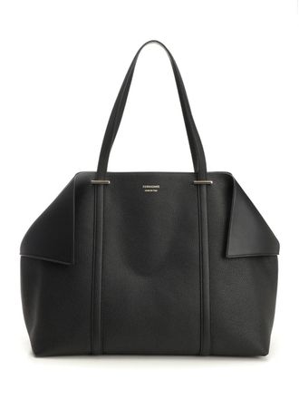 Ferragamo Scarf Tt L Shoulder Bags Nero-Donna