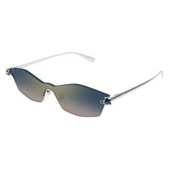 Cartier Shield Zonnebril - unisex - Accessoires - Grijs - Maat: ONE Size