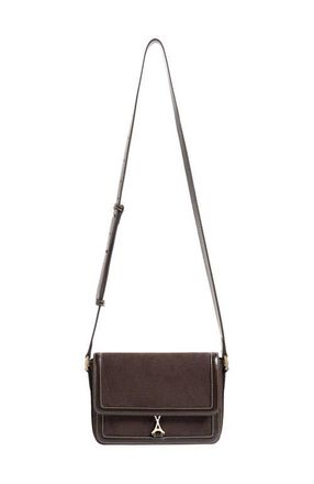 Mani&egrave;re De Voir Suede & Leather Crossbody Bag in Brown at Nordstrom
