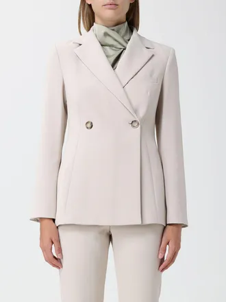 Hanita Blazer corto doppiopetto in poliestere con rever