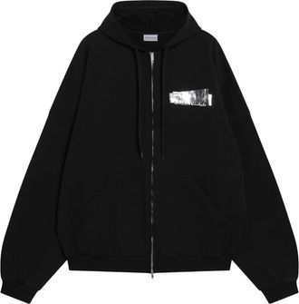 Balenciaga Sudadera con cremallera grande - Sweatshirts & Hoodies - Hombre - Negro - L