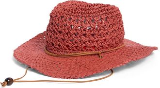 Vince Camuto Crochet Cowgirl Hat in Spice at Nordstrom Rack
