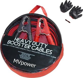 OEM Cables De Arranque De 6 M De Longitud, Corriente M&aacute;xima De 1500 A, Compatibles Con Bater&iacute;as De 12 V Y 24 V, Material De Cobre, Mango Aislado