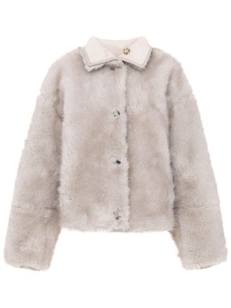 Urban Code Cropped Reversible Coat with Plush Faux Fur and Suede-Like Finish